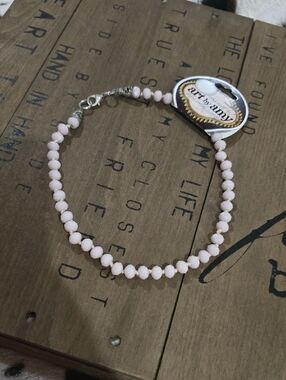 Art by Amy Pale Pink Beaded Necklace